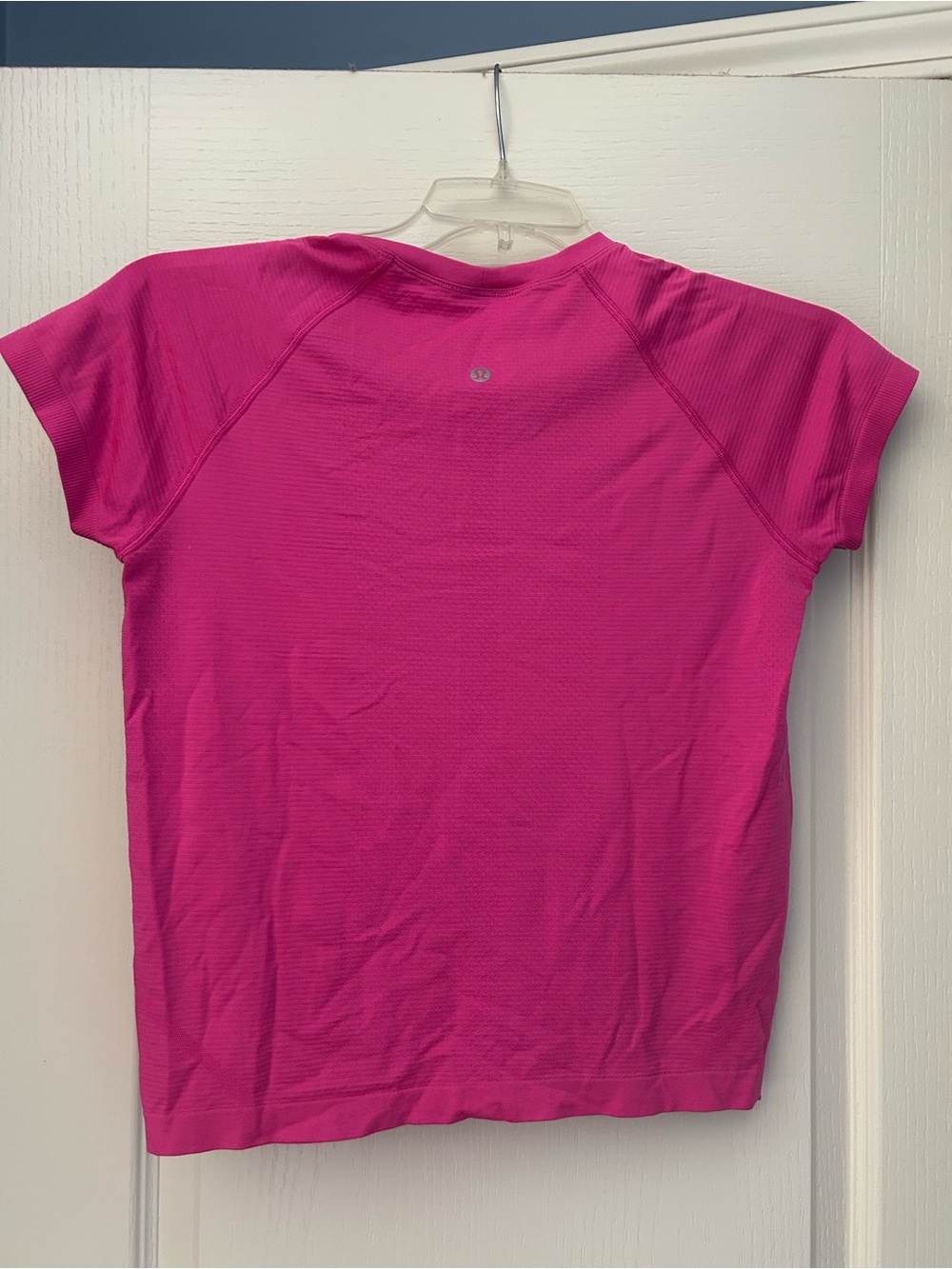 Lululemon Swifty Tech short sleeve race length athletic top, hot pink, 10 - Picture 2 of 5